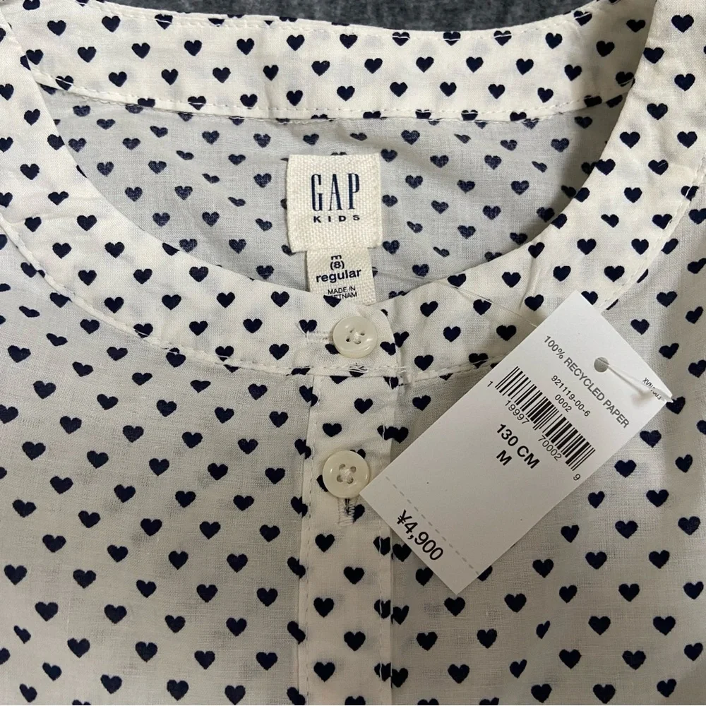 GAP Kid's girl's Elegant Polka Dot Blouse Size M(8)